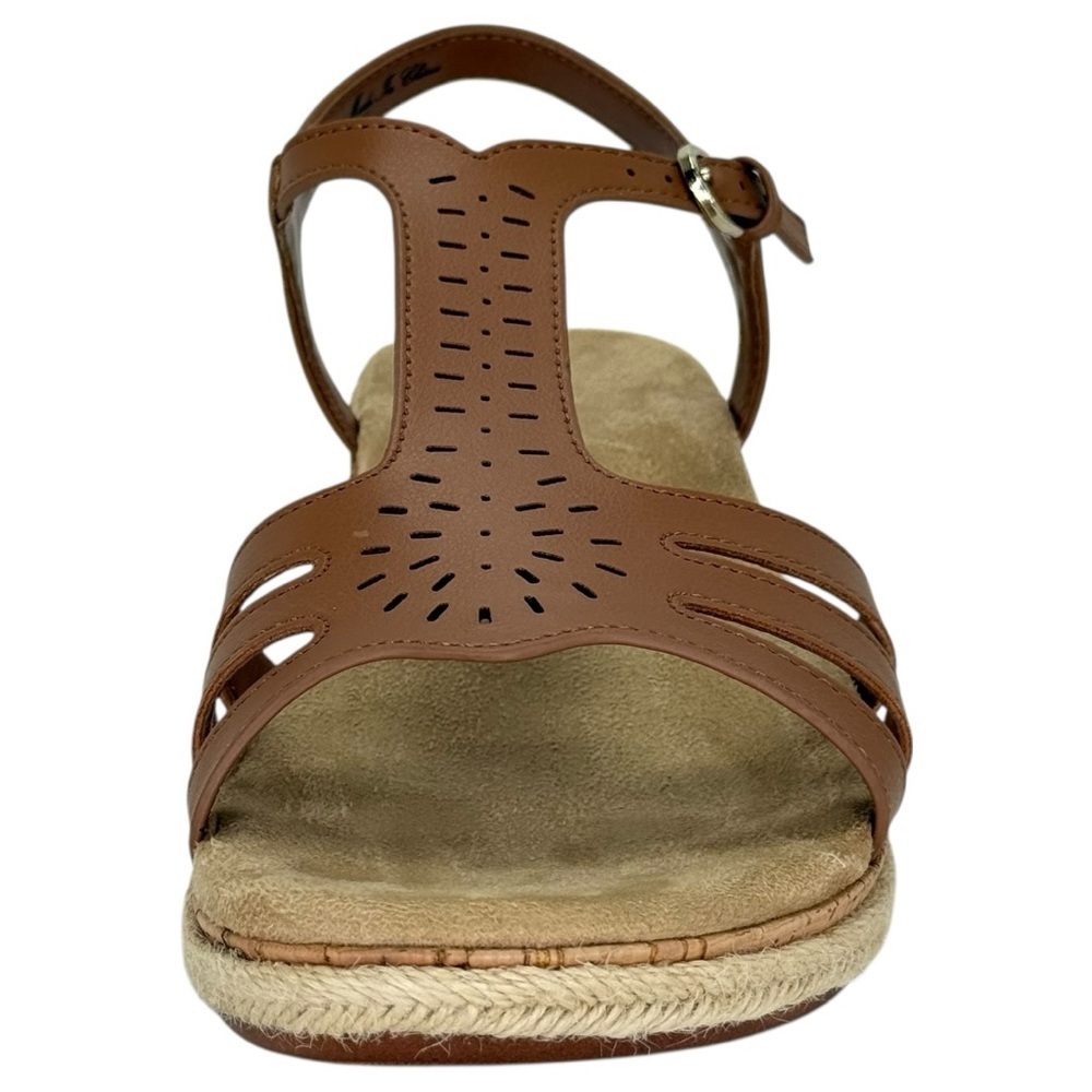 Easy Street Dorinda Tan Faux Leather Womens Sandals Size 8W - Picture 6 of 13